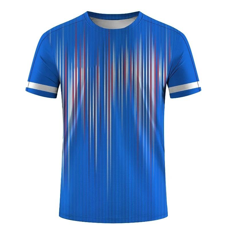 Outdoor Sports Events Training Clothing Badminton Motion Men's T Shirt Oversized Short Sleeve Tracksuit Casual Round Neck Tops