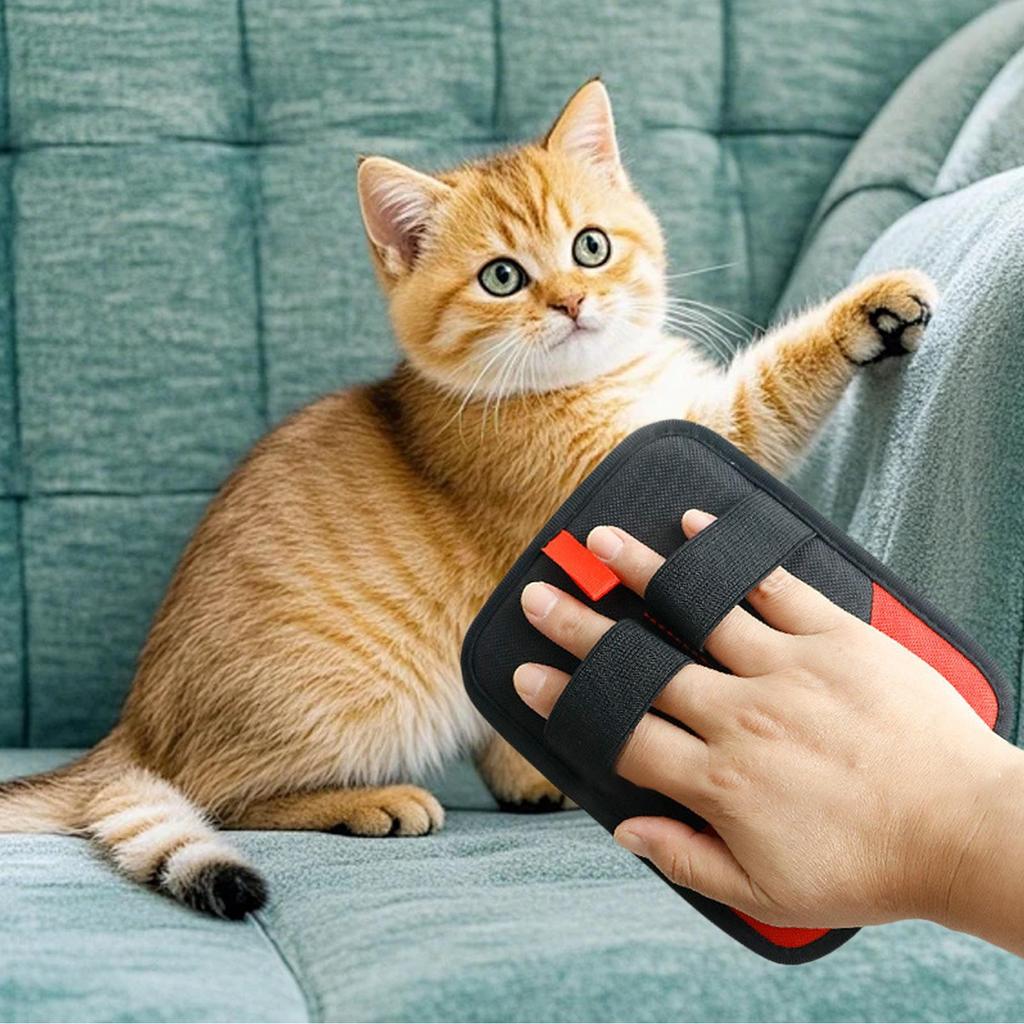 Pet Hair Removal Glove Comfortable Pet Detangling Aid Reusable Electrostatic Gloves Pet Hair For Cat For Carpet Furniture