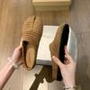 Nuove Ciabatte Estive da Donna Moda Punta Divisa Slip-on Scarpe Mules Casual da Donna Morbide Tacco Piatto Sandali da Esterno per Vestito