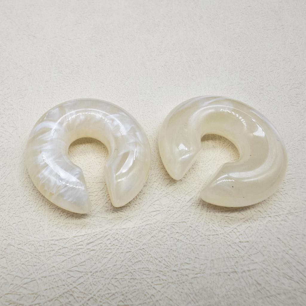 Cross border European and American women's colorful threaded ear clips without ear holes exaggerated ear bone clips and earrings