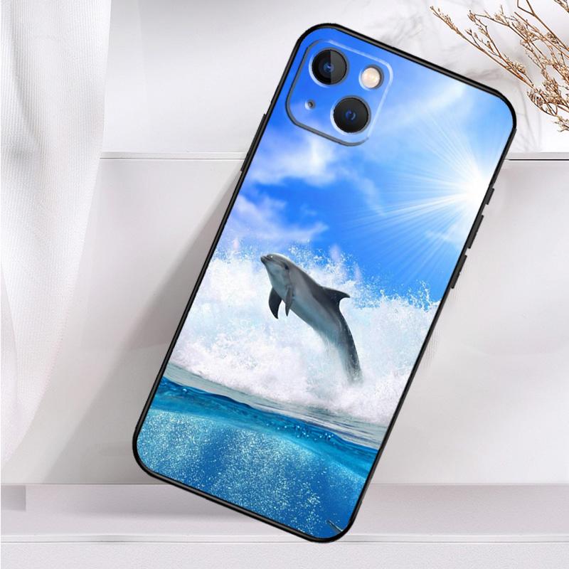 Animal Dolphin Shockproof Case For iPhone 17 Pro Max 11 14 15 16 Plus 12 13 Mini 16e 17 Air Phone Cover