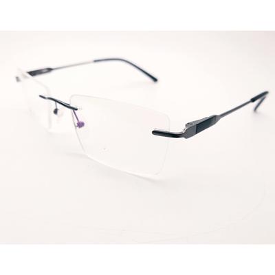 RSINC Men Rimless Eyeglass Gun Black 8803 53-17-138-IB12 PW-1RD4-OWJN