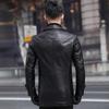 Spring and Autumn Genuine Leather Jacket Men's Mid-Length Men's Suit Sheepskin Jacket Business Windbreaker