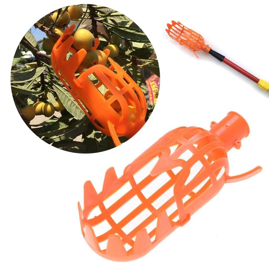 Plastic Orange Fruit Picker without Pole Fruit Catcher Gardening Pick Tools V7P5 Plastic Orange Fruit Picker without Pole Fruit Catcher Gardening Pick Tools V7P5