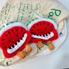 1/2 Pcs Cute Watermelon Piano Plush Toy Dolls Keychain Pendant Bag Hanging Ornament Stuffed Toys Girl Christmas Decor Kids Gifts
