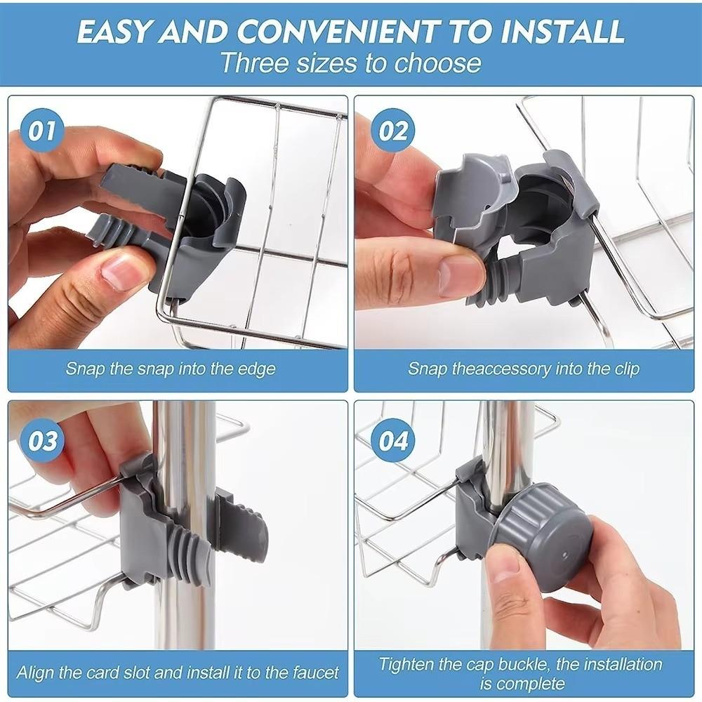 Multi-functional Sink Drain Rack Stainless Steel Storage Function Sponge Storage Rack Drainer Function Soap Drainer