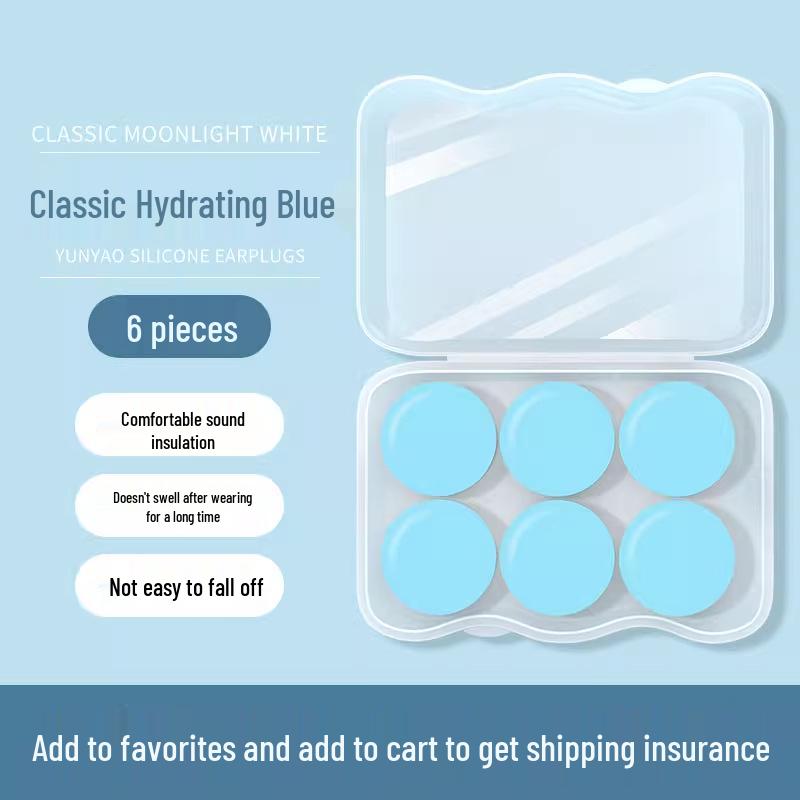Soundproof Silicone Earplugs for Sleeping, Anti-Snoring, Noise Reduction, Swimming, and Studying.