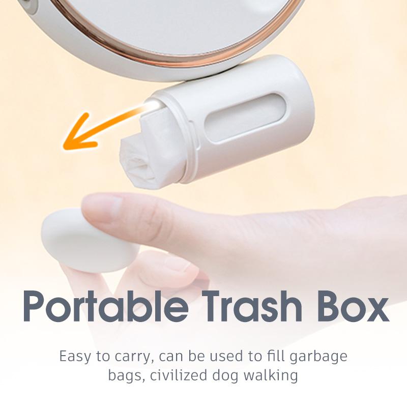 Auto-Lock Dog Leash Automatic Retractable Pet Lead For Training Running With Flashlight Poop Bag Holder Anti Pull Traction Ropes