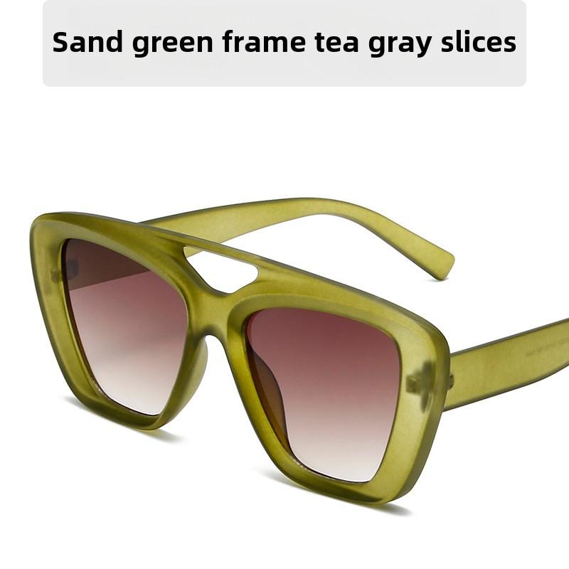 

Геометричні сонцезахисні окуляри з повним кадром UV400. Універсальні зовнішні окуляри для водіння, подорожей і дозвілля сірий