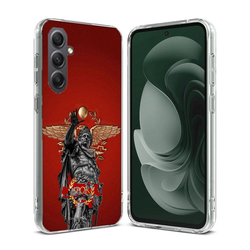 SPQR Roman Imperial Legionv Phone Case for Samsung A16 A26 A36 A56 A17 A37 A57 A07 A06 A02S A03 A04S A05S Galaxy Note 20 10 A50S