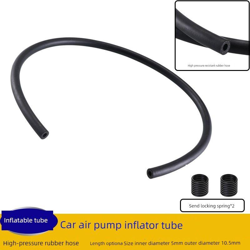 

Car Air Pump Accessories, Rubber Tube for Inflator, Car Air Pump Connection Tube, Straight T-Type Inflator Hose Direct Plug Rubber Tube 5*10.5 Long 30cm