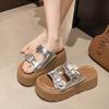 2025 Slippers Summer Indoor Outdoor Versatile Girls Beach Shoes Simple  Causal Open-toe  Soft Bottom