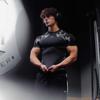 Short Sleeved Summer T-shirt Quick Drying Breathable Sports and Leisure Running Top Elastic Fitness