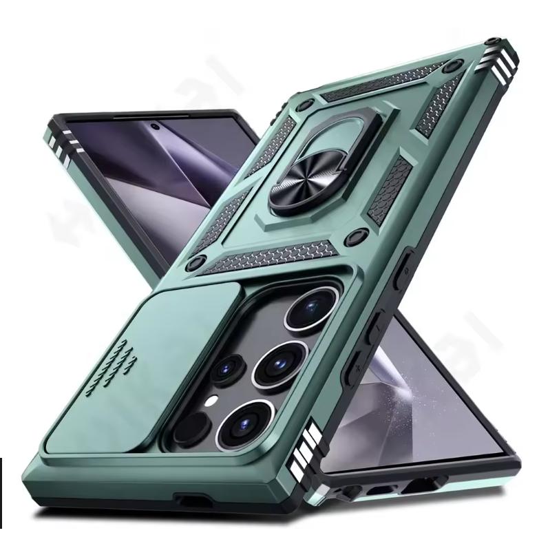 Pouzdro Pro Samsung Galaxy S25FE S25 Edge S24 S23 Ultra Plus FE A56 A36 A26 A17 A07 Kryt s ochranou posuvného fotoaparátu vojenské třídy