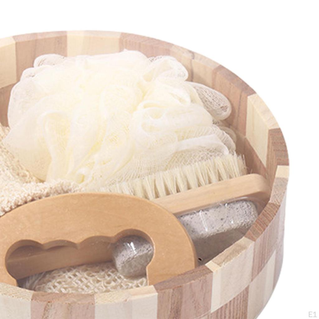 Bath Cleaning Accessory Set Reusable Practical Portable Brush Body Scrubber for Dorm