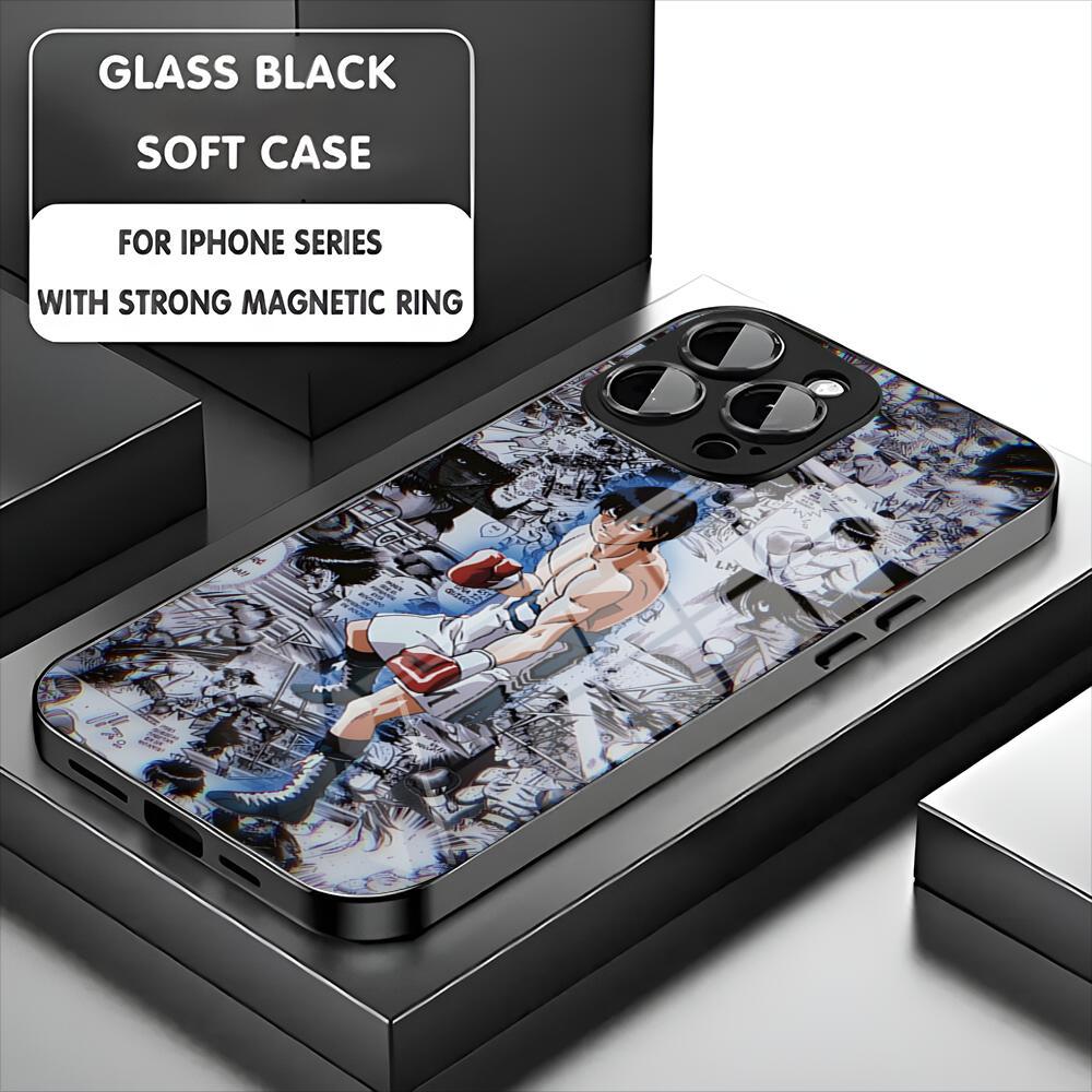 Japanese Anime First Fist Good Quality Phone Case For Iphone 17 16 15 14 13 11 12 Pro Max Mini Plus Magnetic Glass Phone Cover