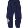 Anta Lifestyle Series Letter Mid-Waist Cuffed Loose Knit Sports Pants Men Bottoms Dark-Navy 152338317-2