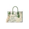MICHAEL KORS Mirella Artificial Leather Palm Leaf Jacquard Handbag, Tote Bag Medium Women's Multicolor 35S4G7ZT2U