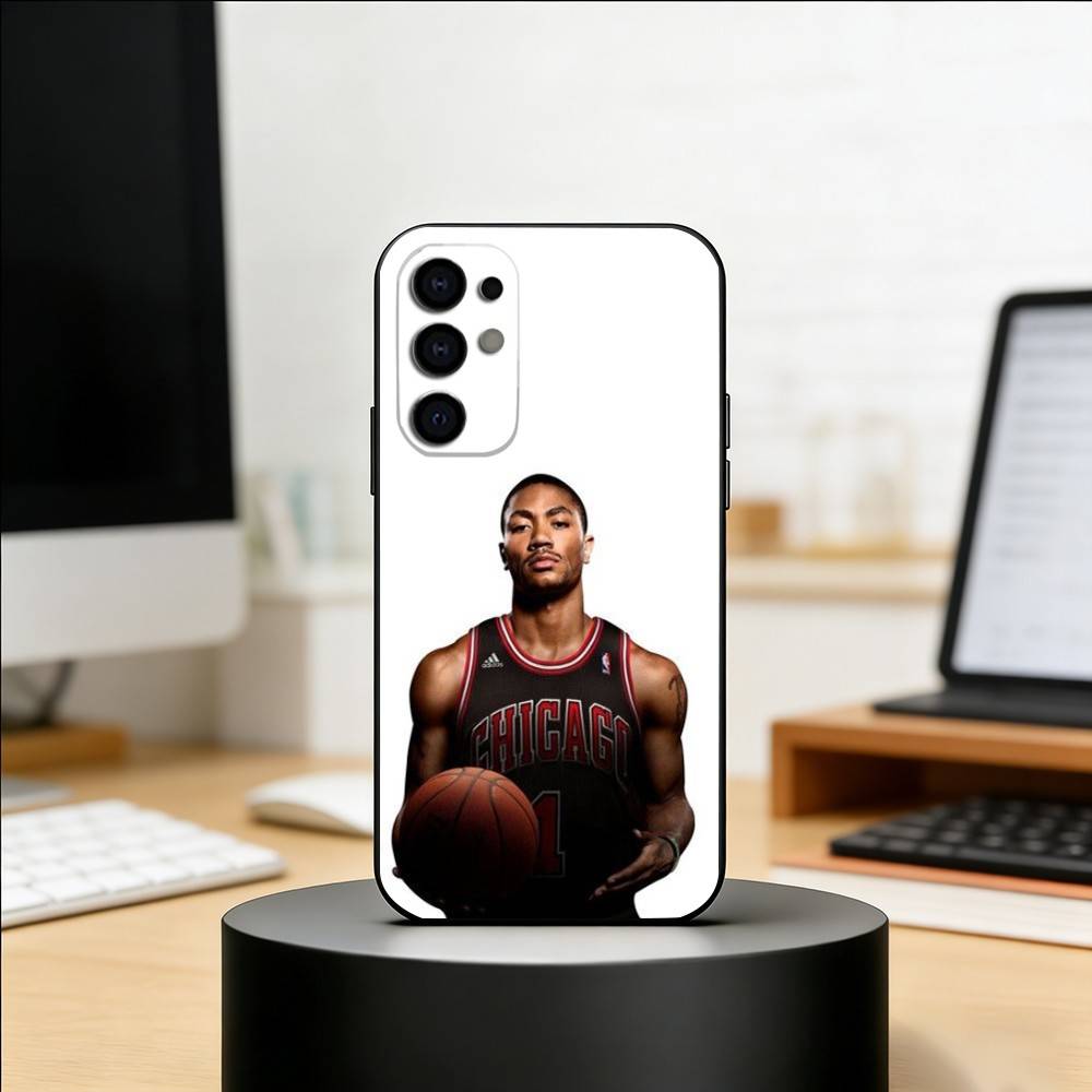 Derrick MVP Basketball Player Phone Case Black Silicone Soft For Samsung S25,S24,S21,S22,S23,S30,Ultra,S20,Plus,Fe,Lite