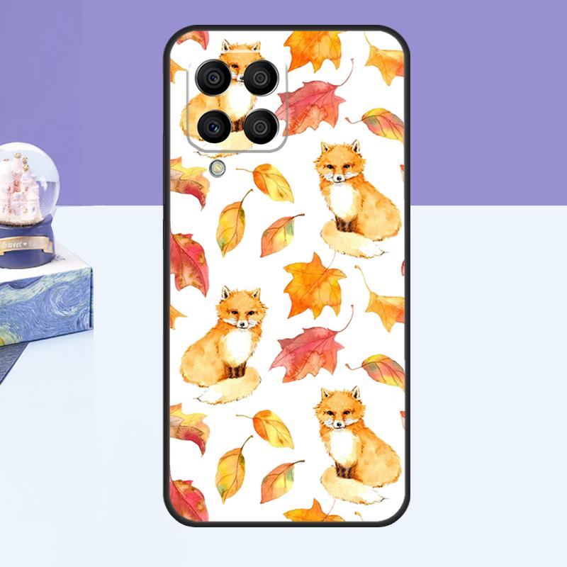 Autumn Leaves Fall Fox Case For Samsung Galaxy M31 M51 M32 M52 M12 M13 M23 M33 M53 M14 M34 M54 M30s M31s M20 Cover