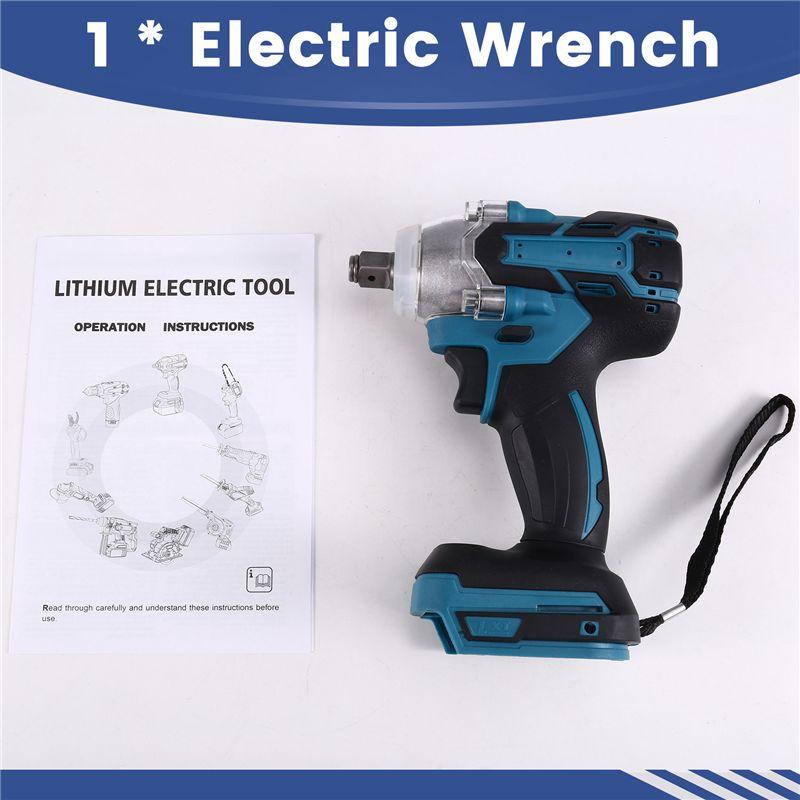 Easy Use 350N.M Electric Brushless Impact Wrench Brushless Cordless Electric Wrench For 21V Battery Power Tools