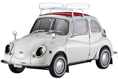 Hasegawa Subaru 360 Deluxe Taşıyıcı Plastik Model 20622 1/24 Çatılı