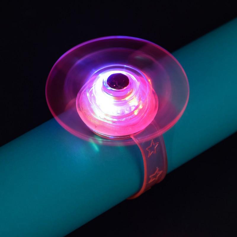 1Pc Party Supplies Kid'S Glow Watch Led Light Up  Spinner Toys Rotary Gyro Watch Glow In The Dark Party Favors Gifts