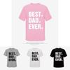 Dad Best Ever Printing Men Casual Tshirt Short Sleeve Summer Cotton Tops Tee