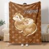 Coperta personalizzata con nome 'n' Dale Adventure per Divano e Letto, Coperta Peluche Accogliente e Morbida Super Morbida e Calda per Autunno e Inverno. 0908425