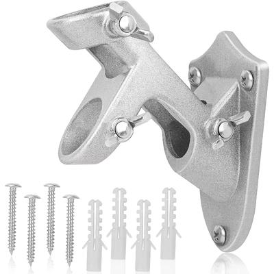Rust-proof Aluminum Flagpole Mounting Bracket - Secure Base for Outdoor Installation, Suitable for Yard and Garden Decoration