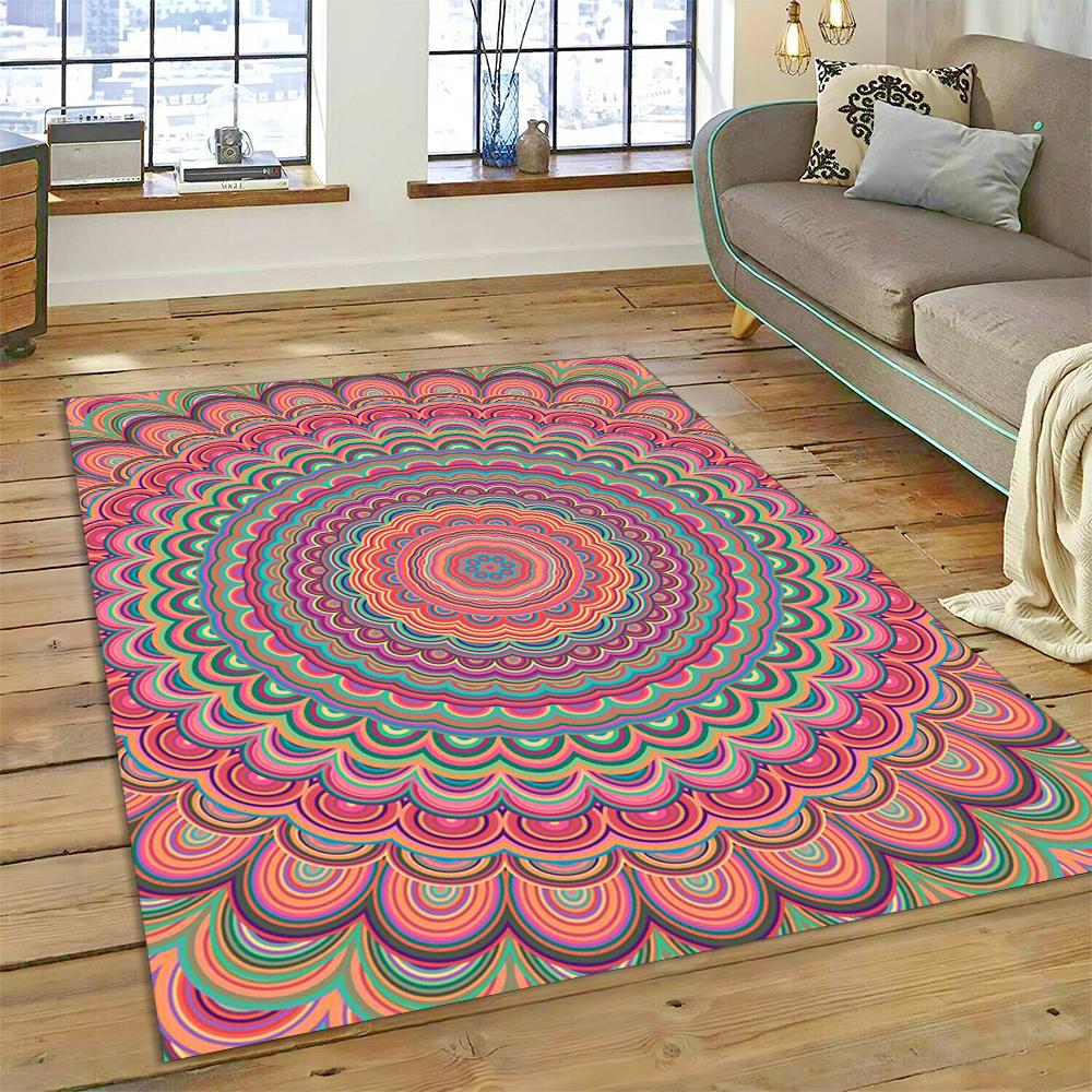 Bohemia Meditation Mandala  Flower Carpet Rug for Home Living Room Bedroom Sofa Doormat Deco Mat