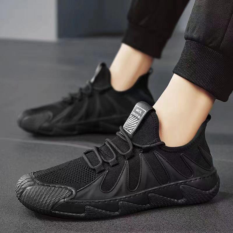 Summer new lightweight men's shoes fly-woven sports shoes men's work trendy shoes casual breathable versatile mesh shoes