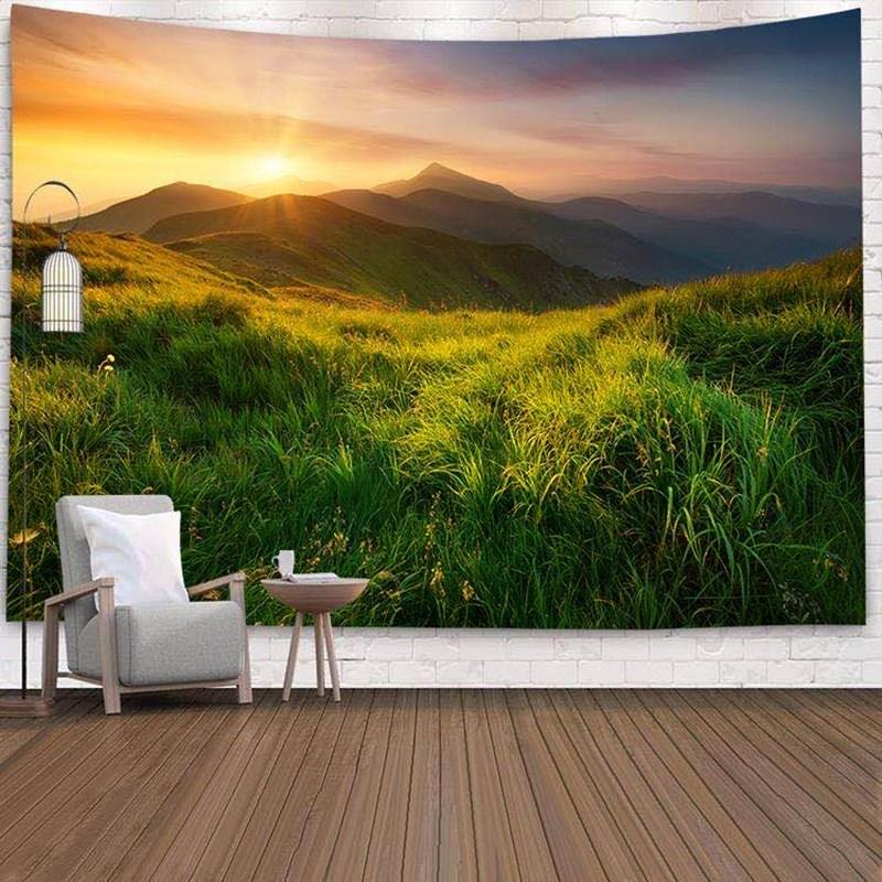 Ins style healing wall tapestry waterproof durable bedroom dormitory wall tapestry live broadcast background tapestry