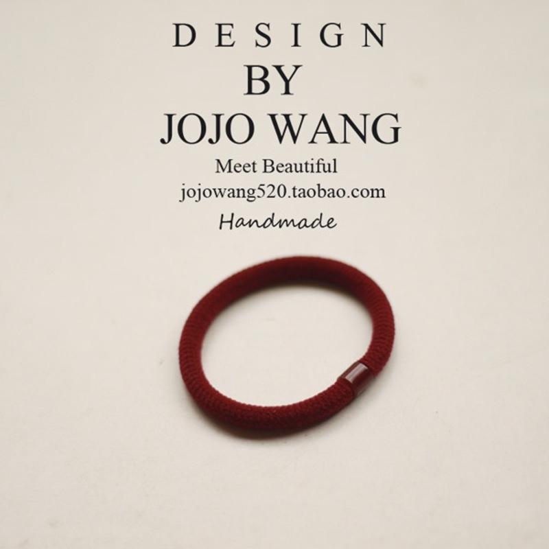 Continuous Hair Loops, Hair Ties, Flocking, Simple and Hair-safe Rubber Band Leather Case Accessories for Children and Adults