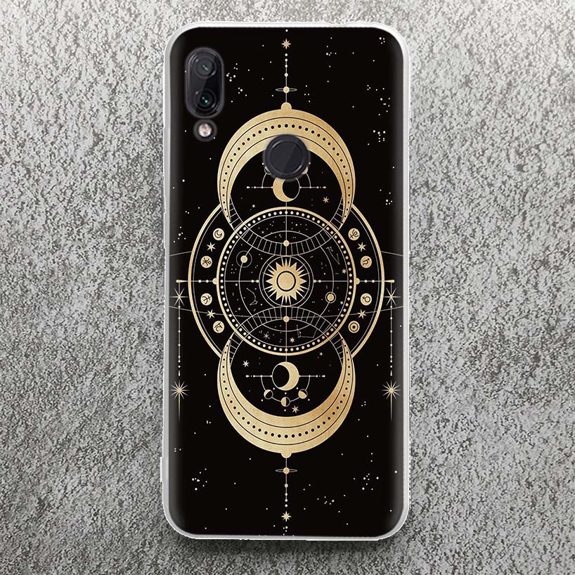 Moon Mystery Totem Witche Phone Case For Xiaomi Redmi 9 9A 9C 9T 10 10A 10C 12 12C 8 8A 7 7A 6 6A S2 K20 K40 Pro Soft Silicone C