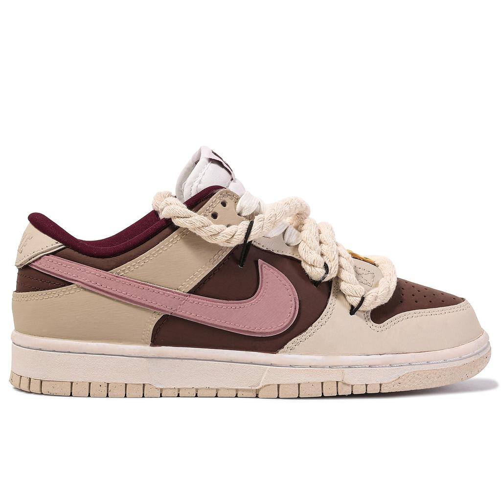 Nike Dunk Low top Skateboard Shoes Women's Beige Brown Powder DV1160-100(TeamM-)