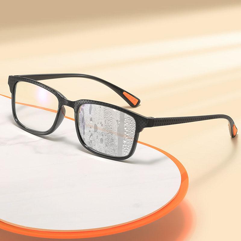 Modne okulary do czytania przeciwmgielne Ultralekkie sportowe neutralne okulary blokujące niebieskie światło outdoorowe okulary wolne od mgły dioptrie