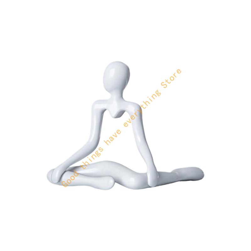 Abstract Figurine Sculpture Modern Art Homes Decors Plastic Statue for Living Room or Office Bookshelf Display 55KF