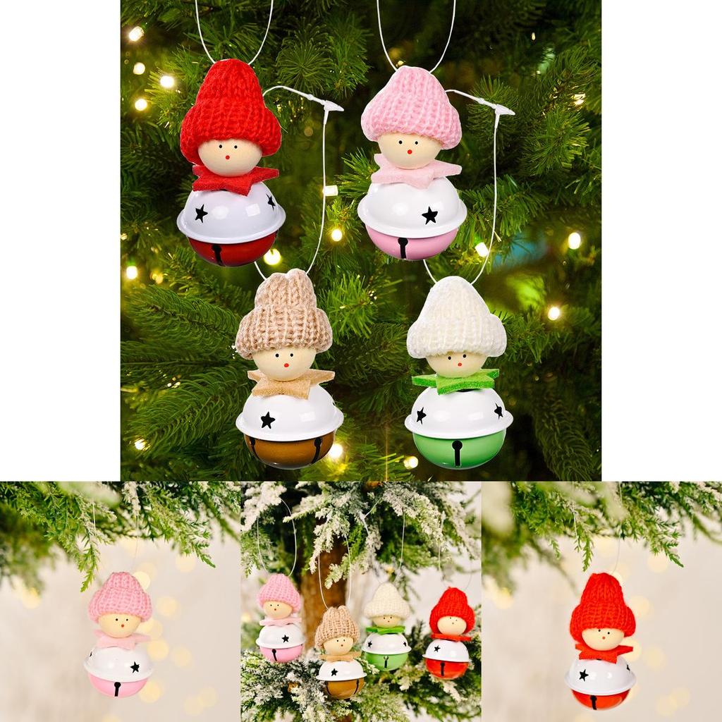 Entzückende gestrickte Mütze Glocke hängende Weihnachtsdekorationen für Baum und Heimdekor