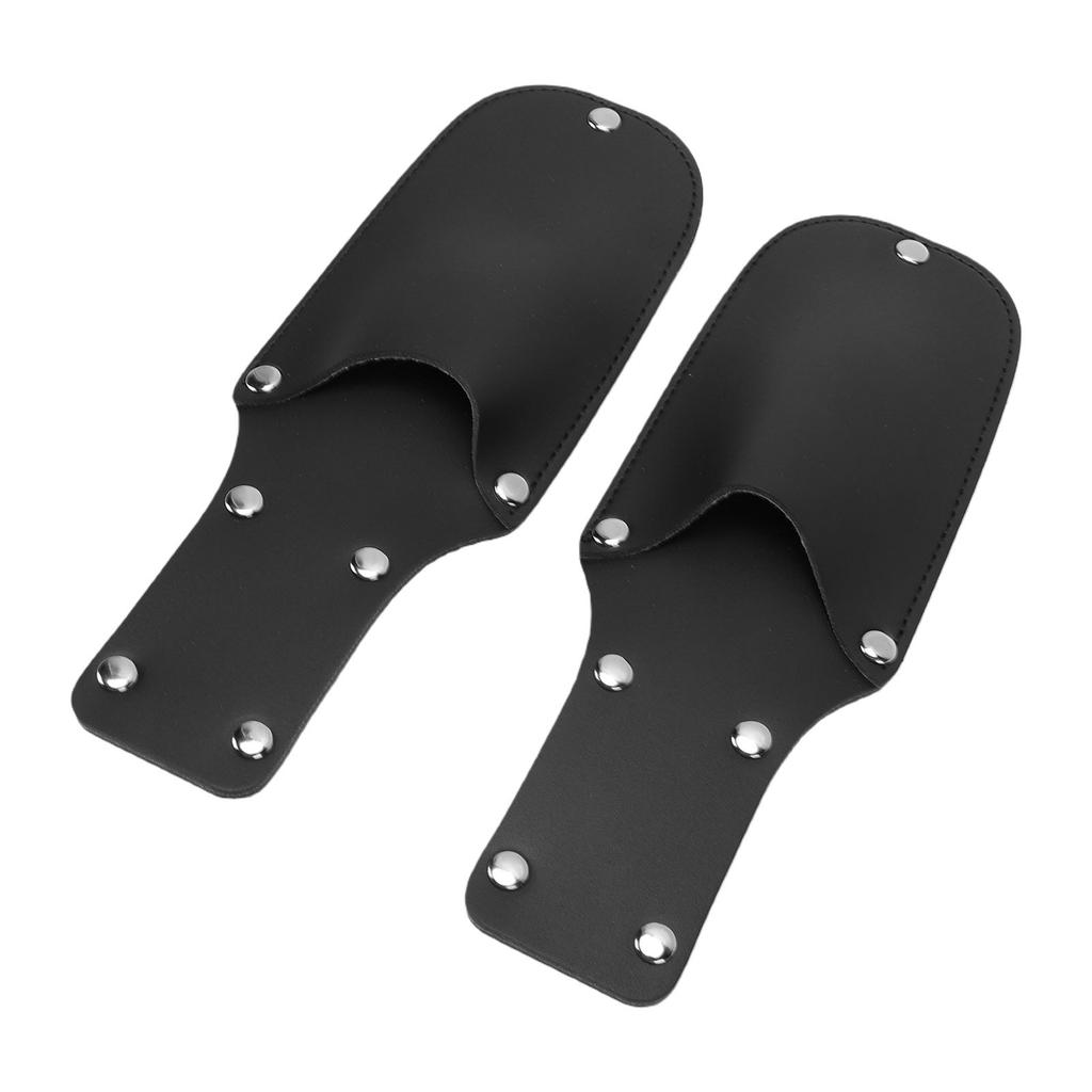 2 Stück Gartenschere Holster PU-Leder Astschere Scheide Gürtelhalter Hängende Tasche für Gartenzangen Scheren Schwarz