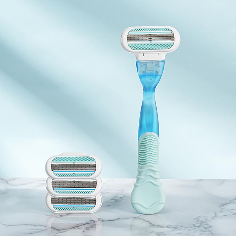 Womens Body Razor With Three Precision Floating Blades And Scratch Resistant Design Perfect For Full Body Grooming Home Travel