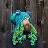 Hot Sale Octopus Hat Winter Foreign Trade New Creative Hip-hop Funny Handmade Knitted Wool Hat