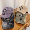 Fashionable Decoration Cross Dyeing Pattern Women Summer Casual Cap Baseball