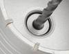 85mm carbide hole saw with SDS+ adapter and pilot drill