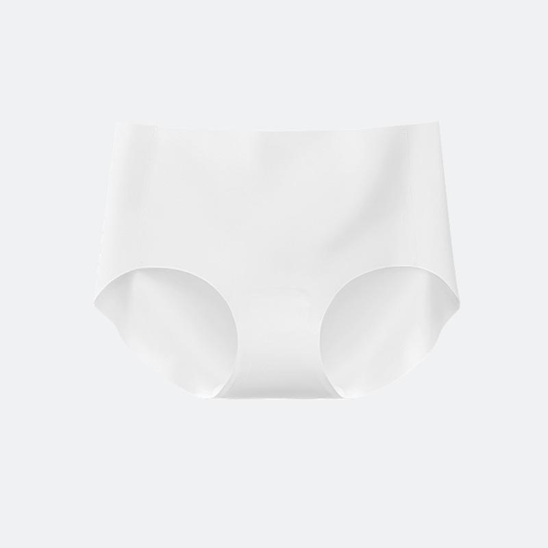 3D Peach Butt Ice Silk Seamless Mid-Rise Panties - Women's Breathable Antibacterial No-Wedgie Underwear