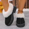 New Platform High Heels Snow Boots Women Cotton Shoes 2025 Trend Brand Fashion Ankle Boots Winter Warm Short Plush Zapatos Mujer
