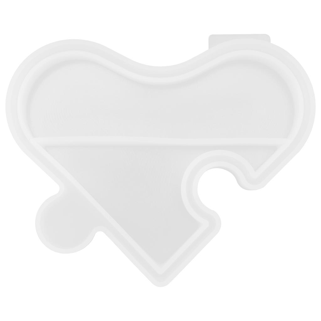 DIY Silicone Mold Love Heart Platter Storage Box Mirror Manual Setting Jewelry Box for Storage Jewelry Gift