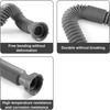 Flexible Drain Hose, Extendable Flexible Sink Drain Hose P-Trap with Adapter Suitable for Kitchens Bathrooms Outdoors and RVs