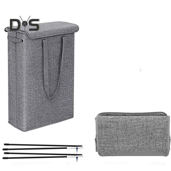 Laundry Storage Bag with Ergonomic Handle Foldable Design Dustproof Large Capacity Clothes Organization Laundry Basket