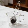 Stainless Steel Tea Infuser with Handle Mesh Snap Ball Tea Strainer Reusable Metal Tea Steeper with Tong Pincer for Loose Tea Herbs Spices